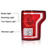 G-PLUS Tail Lights Assembly Left & Right Side Compatible with Ford F150 2015 2016 2017 Taillamps Brakelights w/o bulb Halogen Red lens FL3Z13405A-PFM FL3Z13404A-PFM FO2800239C FO2801239C