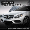 G-PLUS Front Lower Bumper Grill Grille Mesh, Compatible with Benz W207 E-Class E350 E400 E550 2014-2017, 2078850224, MB1036150