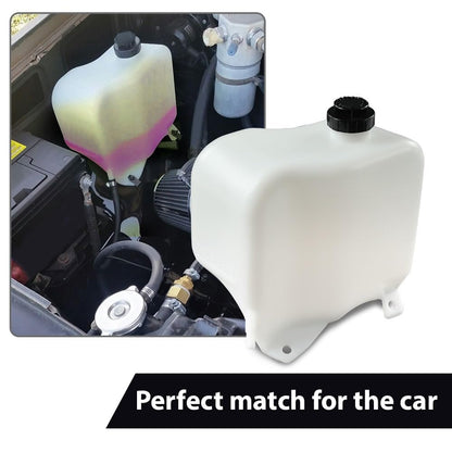 G-PLUS Overflow Radiator Tank w/ Cap Compatible with C/K Blazer Suburban 1981-1987 / Fits 1988-1991 RV Blazers and Suburbans White