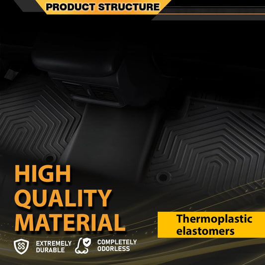G-PLUS TPE 4PCS Floor Mats Cargo Liners Compatible with Honda CR-V CRV (Include Hybrid) 2023 2024 2025 All Weather Full Cover Protection 1st & 2nd & 3rd Row Floor Liners Accessories