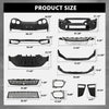 G-PLUS Front Rear Lip Bumper Guard Skid Kit Compatible with Nissan GTR R35 2009-2022, FEA0M-6AVMA, FBM226AV0H, Black