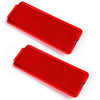 2 PCS Red Premium Interior Front Rear Door Entry Light Reflector Panels Compatible With Ford Super Duty F250 F350 F450 F550 1999-2007 / Excursion 2000-2005