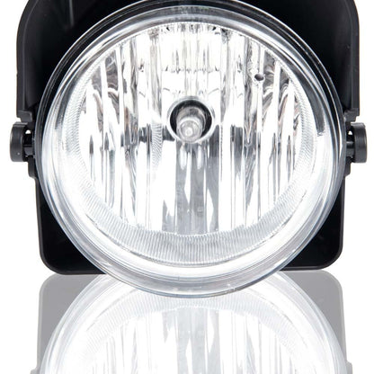 G-PLUS Bumper Fog Lights Compatible With GMC Sierra 1500 2500 3500 2003-2006 Pickup Clear Driving Fog Lamps W/o Wiring Kit Left+Right Side Clear Lens