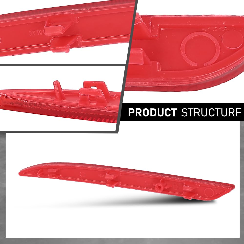 G-PLUS Rear Right Bumper Reflector, Compatible with Benz A220 A35 GLE350 GLE63 S550 2014-2022, Passenger Side, 2228200874, MB1185104