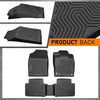 G-PLUS Floor Mats Fit for Honda Civic Sedan & Hatchback 4-Door 2016-2021/Fit Coupe 2-Door 2016-2021 Floor Liners,TPE Custom Fit All Weather Protection Floor Liners,Front & 2nd Row Car Mats Black