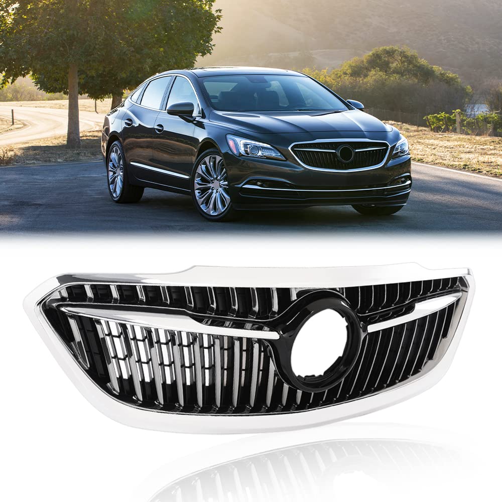 G-PLUS Front Bumper Upper Grille Compatible with 2017 2018 2019 Buick LaCrosse 4-Door