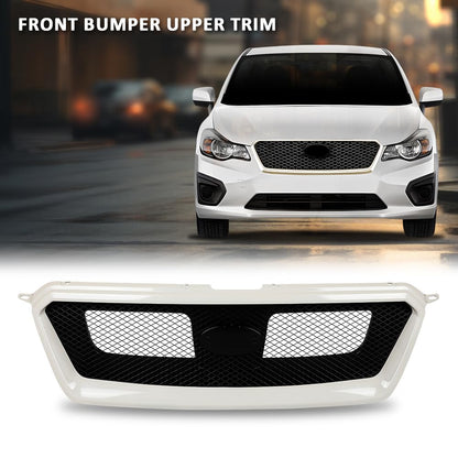 G-PLUS Mesh Grill Compatible with Suabru Impreza 2012-2014, Fit Subaru Impreza WRX/WRX STi 2012-2014, Fit Subaru XV Crosstrek 2013-2014 J1010FJ000 Front Bumper Mesh Grille Assembly