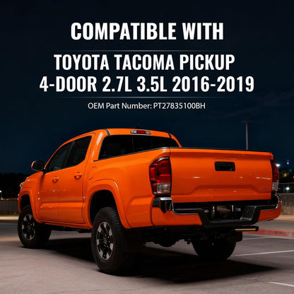 G-PLUS Front Header Deck Rail Compatible with 2016-2019 Toyota Tacoma Truck Bed Accessories 53.74" Length Black Plastric Replace PT278-35100-BH