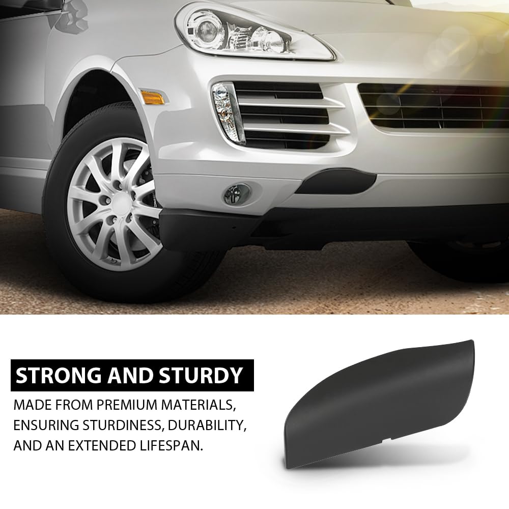 G-PLUS Front Right Bumper Tow Hook Eye Cover Cap, Compatible with Porsche Cayenne 2008-2010, Passenger Side, 95550515610G2X, 955 505 156 10 G2X