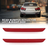 G-PLUS Pair Rear Bumper Reflector, Compatible with BMW 4-Series 428i 430i 435i 440i 2014-2020 with M Package, LH Driver & RH Passenger 2PCS, BM1184107, BM1185107