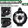 G-PLUS Bumper Fog Lights Compatible with Mini Cooper R55 R56 R57 R58 2007-2015 Fog Lamps Driver & Passenger Side Clear Lens Fog Lamp Accessories neblineros para autos delantero faros antiniebla