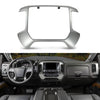 G-PLUS Dash Center Control Bezel Panel Compatible with Chevy Silverado 1500/ GMC Sierra 1500 2014-2019, Fit Chevy Silverado 2500HD 3500HD/ GMC Sierra 2500HD 3500HD 2014-2020 23136581