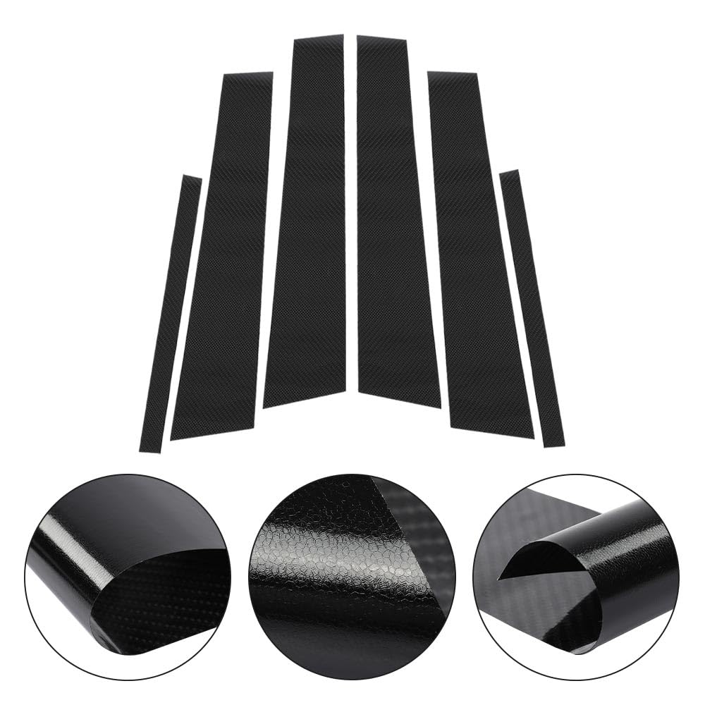 G-PLUS 6pcs Set Door Trim Piano Decal Compatible with BMW 3 Series E90 2005 2006 2007 2008 2009 2010 2011 2012