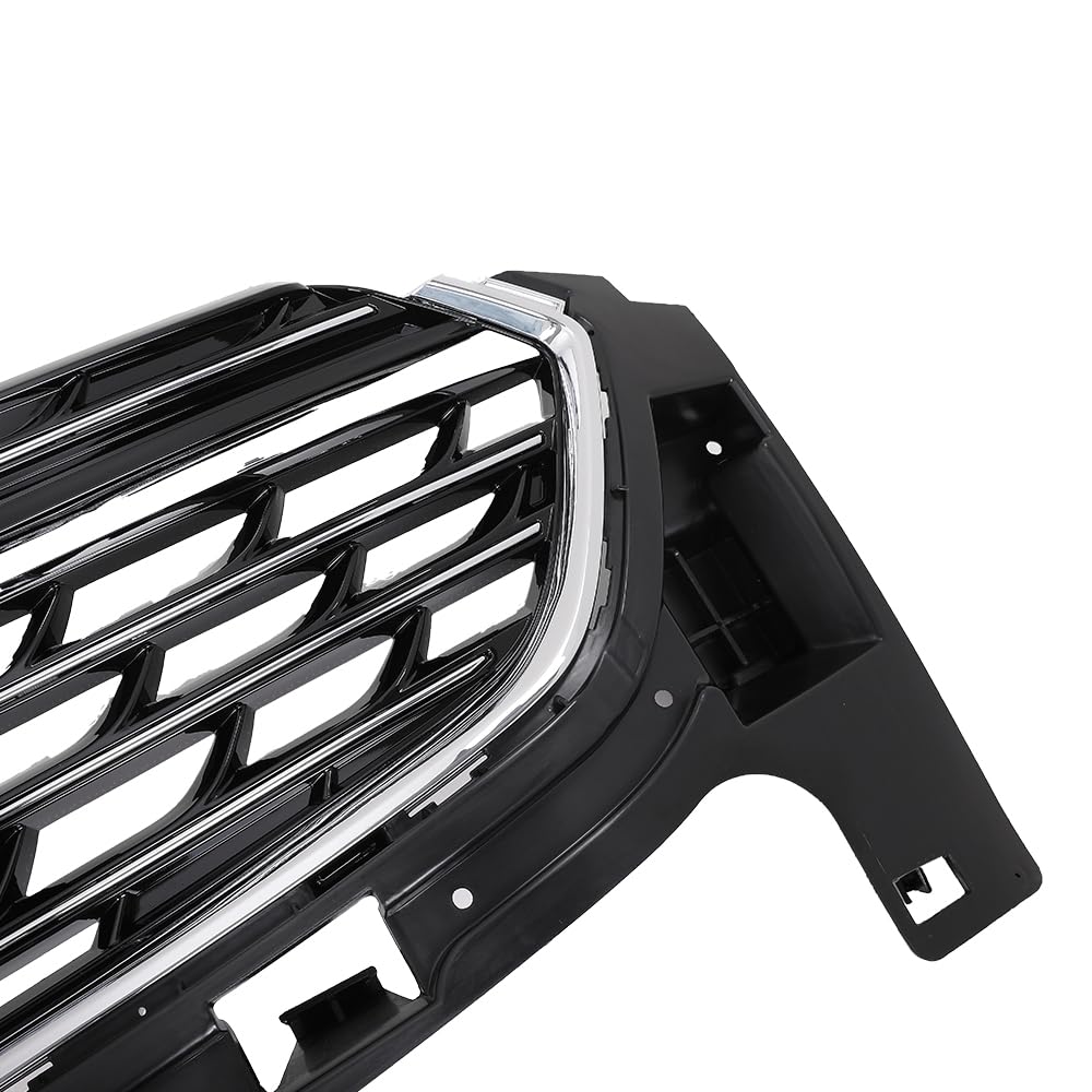 G-PLUS Front Bumper Upper Grille Chrome Black Compatible with Buick Envision Avenir 2021 2022 2023 84899914