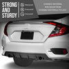 G-PLUS Rear Diffuser Compatible with Honda Civic 4-Door Sedan Only 2016 2017 2018 2019 2020 2021 Rear Bumper Diffuser Black