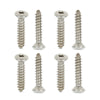 G-PLUS Chrome Headlight Bezel Marker Grille Trim Screws Kit Chrome Silver Stainless Steel (Thread #8, Length 13/16",Torx Pan Head with a 9/32" Outside Diameter) 11504069