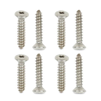 G-PLUS Chrome Headlight Bezel Marker Grille Trim Screws Kit Chrome Silver Stainless Steel (Thread #8, Length 13/16",Torx Pan Head with a 9/32" Outside Diameter) 11504069
