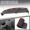 G-PLUS TPE Dash Cover Skin Dash Cover Overlay Skin Compatible with Dodge Ram 1500 2500 3500 Truck 1994 1995 1996 1997 Red