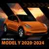 G-PLUS Front Right Side Fender Mirror Triangle Trim Cover Compatible with Tesla Model Y 2020-2024 Glossy Black