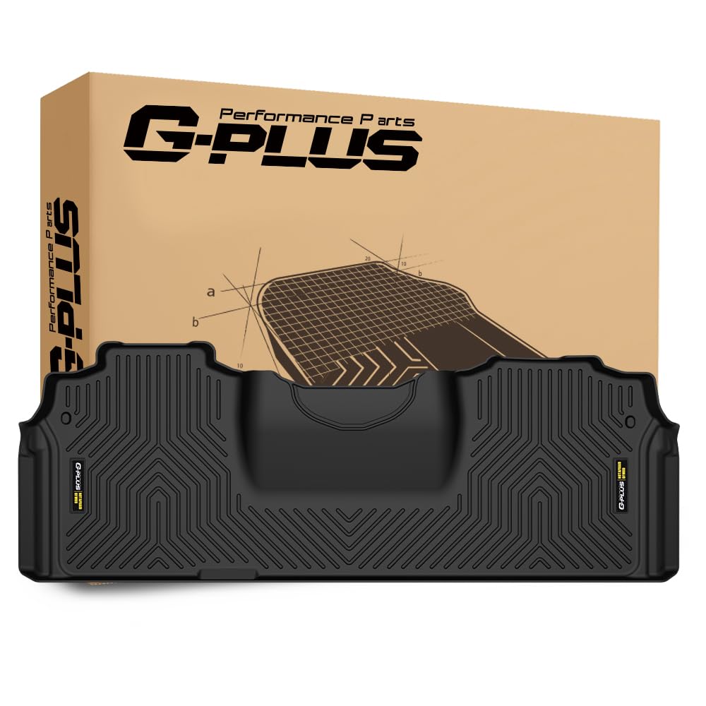 G-PLUS TPE Floor Mats Fit Dodge Ram 2500 3500 Mega Cab 2019-2024 2nd Row Truck Accessories Cargo Liners All Weather Protection 1x Alfombras para Carro Black