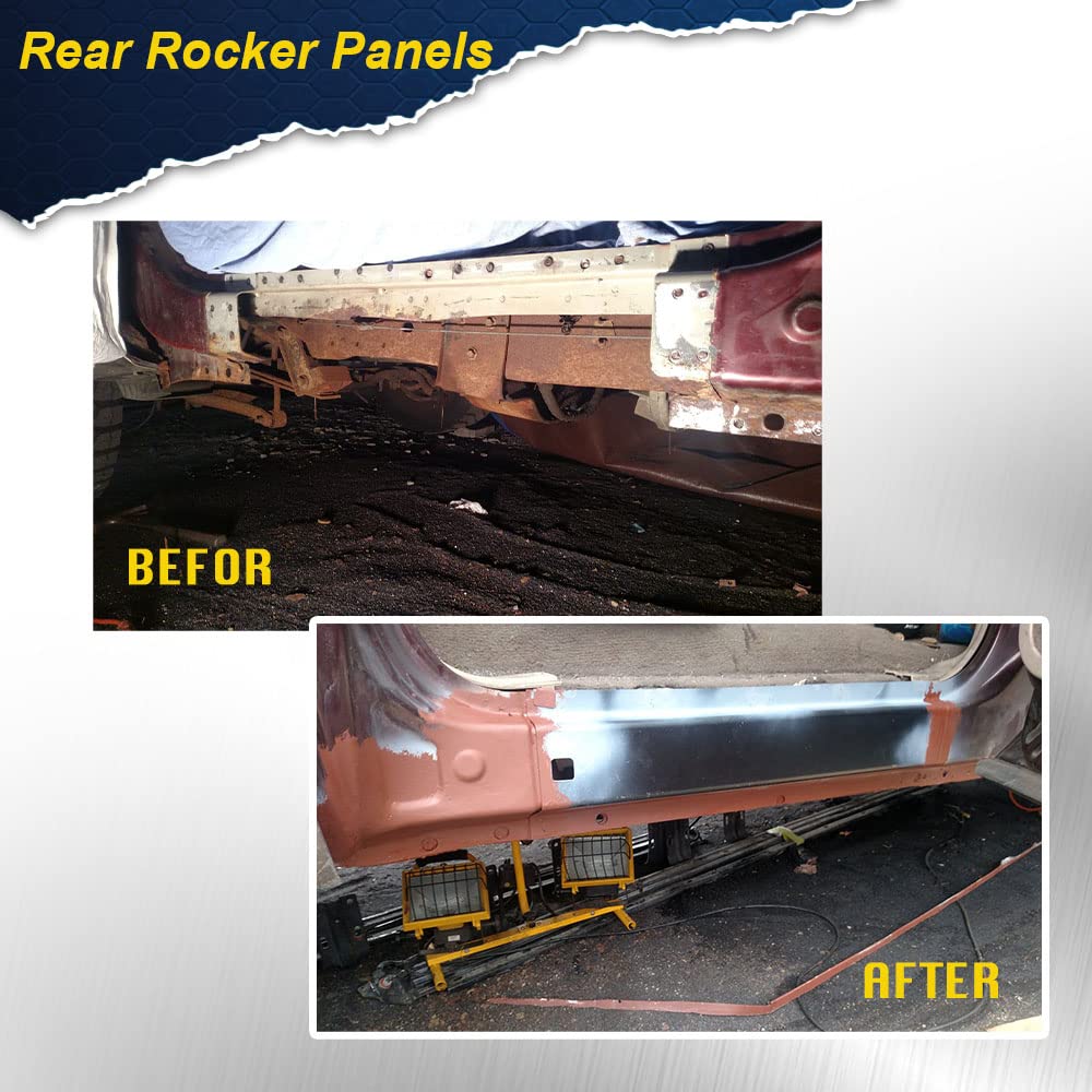 G-PLUS Rear Rocker Panels Compatible With Excursion 2000 2001 2002 2003 2004 2005, Drivers & Passengers Sides