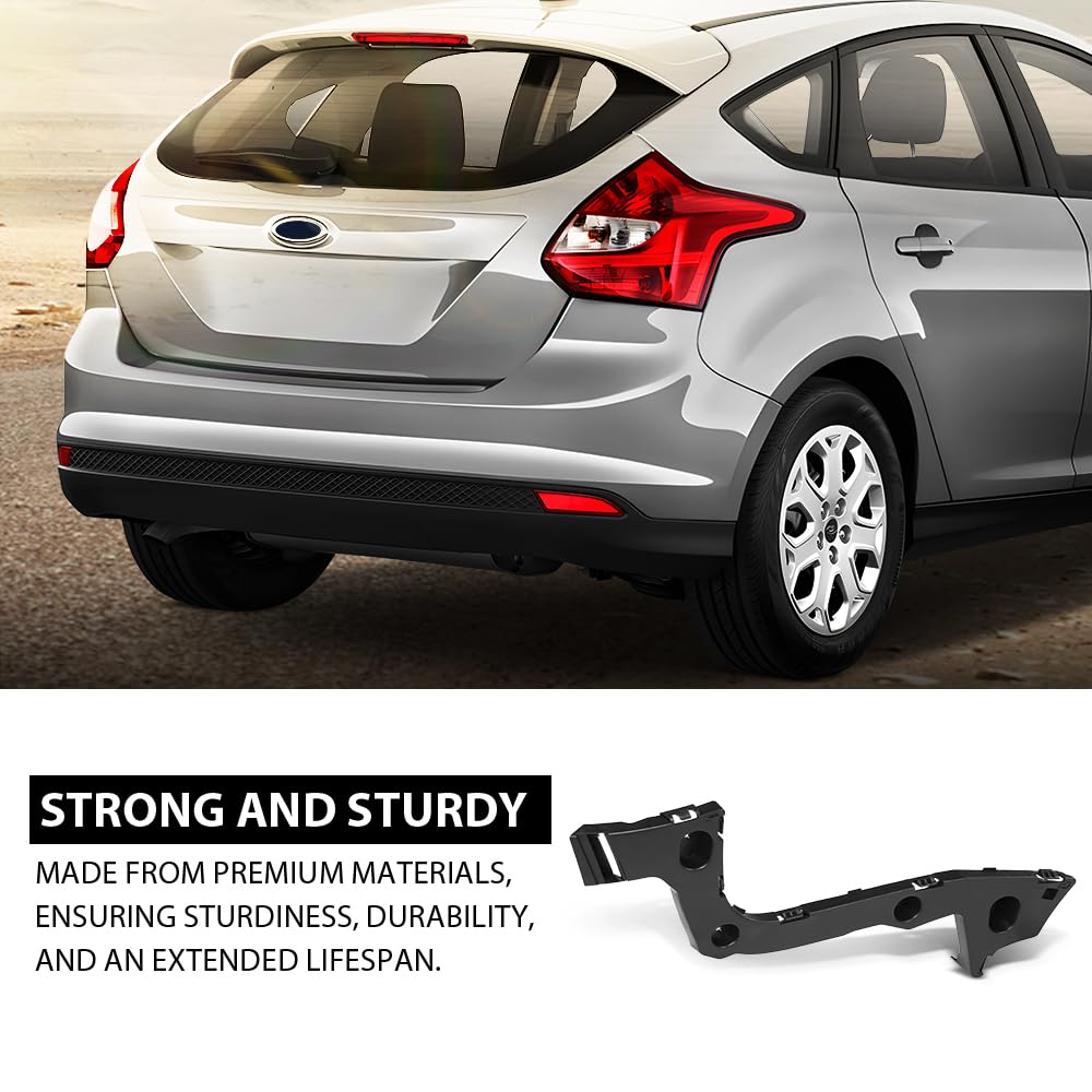 G-PLUS Rear Right Bumper Bracket, Compatible with Ford Focus S/SE/Titanium 2012-2014, Fit Focus SEL 2012, Passenger Side, CP9Z17D948C, FO1143116