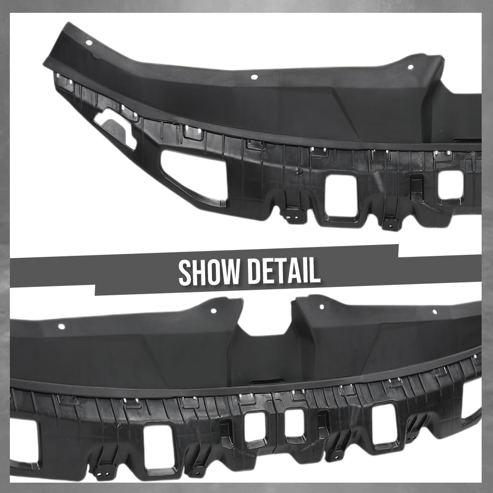 G-PLUS Grille Cover Upper Radiator Sight Shield Compatible with Hyundai Elantra 2021-2023 1.6L 1580CC 96CU. IN. L4 FULL HYBRID EV- (FHEV) DOHC/DOHC TURBOCHARGED HY1224124, 86391AA000 Black