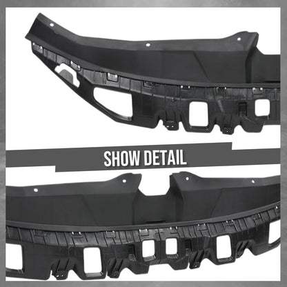 G-PLUS Grille Cover Upper Radiator Sight Shield Compatible with Hyundai Elantra 2021-2023 1.6L 1580CC 96CU. IN. L4 FULL HYBRID EV- (FHEV) DOHC/DOHC TURBOCHARGED HY1224124, 86391AA000 Black