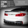 G-PLUS Rear Diffuser Compatible with BMW G30 5 Series 2017 2018 2019 2020 2021 2022 2023 Only Fit Models with M Sport Bumper Carbon Fiber Black