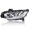 G-PLUS Headlights Assembly, Compatible with 2016 2017 2018 2019 2020 2021 Honda Civic Left bumper Headlamp, Clear lens Chrome Housing Clear Reflector