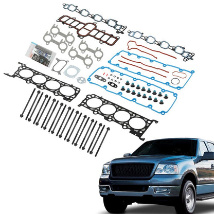 G-PLUS Head Gasket Set Bolts Compatible with Ford F150 F250 F350 Super Duty 2000-2004/Ford E150 E250 E350 E450 2000-2003,Fit Ford Expedition Excursion 2000-2005 HS9790PT-15, ES72798
