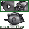 GPLUS Bumper Fog Lights W/bulb Compatible With 2006-2008 BMW E90 325i 328i 330i 335i, Driver & Passenger Side Bumper Mounted Fog Lamps (Smoky lens) neblineros para autos delantero faros antiniebla