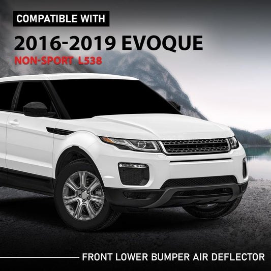 G-PLUS Front Lower Bumper Air Deflector Compatible with Range Rover Evoque Non-Sport L538 2016-2019 LR071802, LR071805
