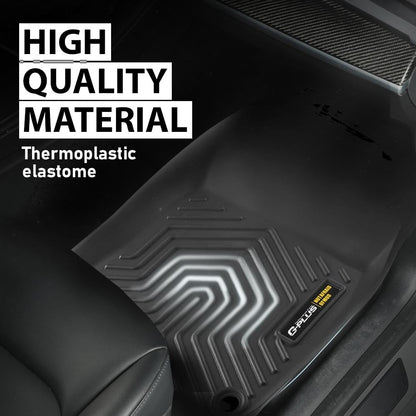 G-PLUS Floor Mats & Cargo Liner,Fit Honda CR-V CRV 2023 2024 2025(Include Hybird Models) TPE All Weather Full Cover Protection Car Trunk Mat (Upper Position),1st & 2nd Row & Trunk Liner Black 4PCS