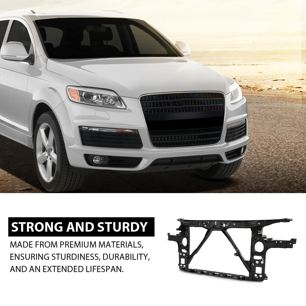 G-PLUS Radiator Support Assembly, Compatible with Audi Q7 Base/Premium/Prestige/ 2007-2015, 4L0805594A, AU1225131