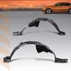 G-PLUS Front Left and Right Fender Liners Set Compatible with Honda Accord(submodel: EX, EX-L, LX, Sport, Touring) 2016-2017 Fit Honda Accord 2017 74100T2AA01, HO1249157, 74150T2AA01, HO1248157 Black