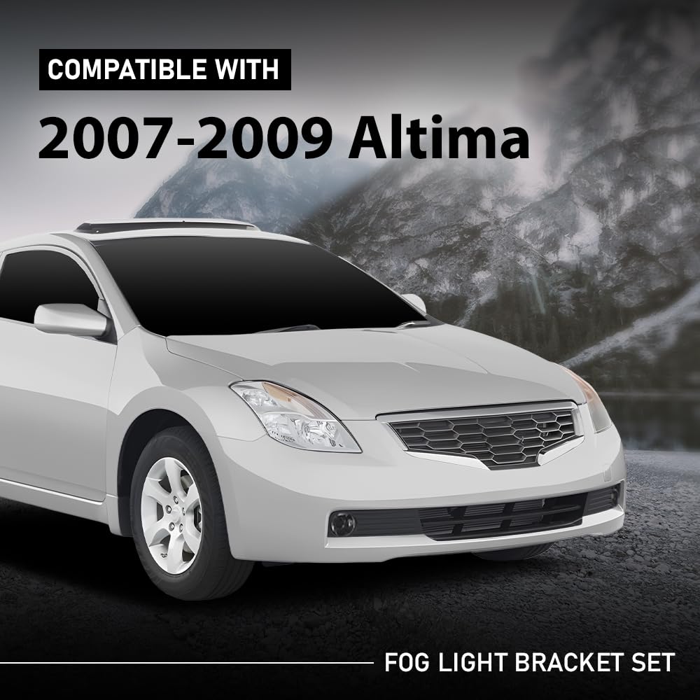G-PLUS Fog Light Bracket Driver and Passenger Side Compatible with Nissan Altima 2007-2009