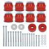 G-PLUS Body Cab Mount Bushing Kit Compatible with Ford F250 F350 Super Duty 2WD and 4WD 2008-2016 KF04060BK Red
