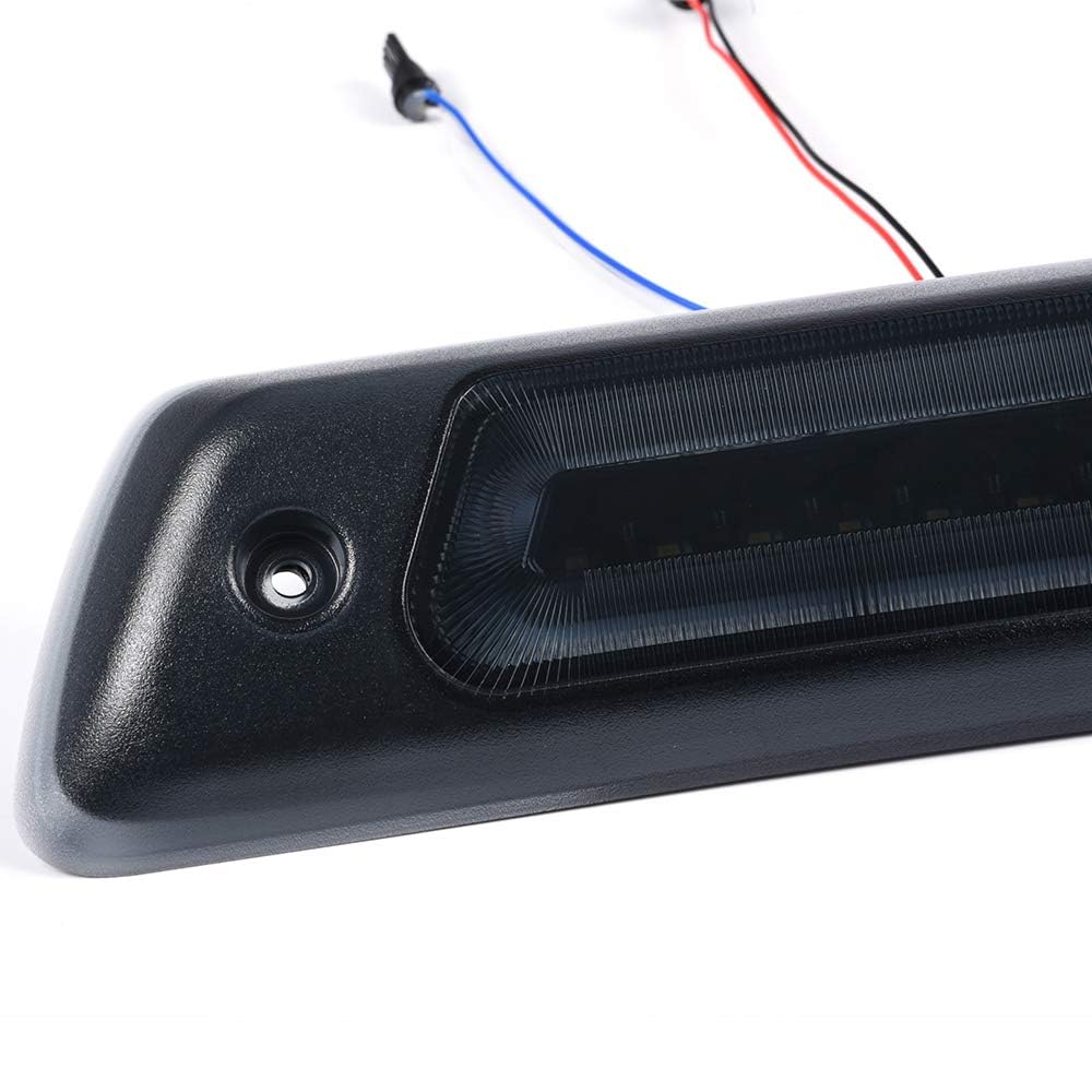 G-PLUS LED Third Brake Light, Compatible With Ford F150 F-150 2009-2014 High Mount Rear 3rd Cargo Tail Lamp Smoky Lens Black Housing