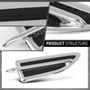 G-PLUS Pair Fender Vent Insert Chrome Molding Trim, Compatible with Ford Escape 2013-2015, LH Driver & RH Passenger Side, CJ5Z16228AB, CJ5Z16228AA, FO1267100, FO1266100