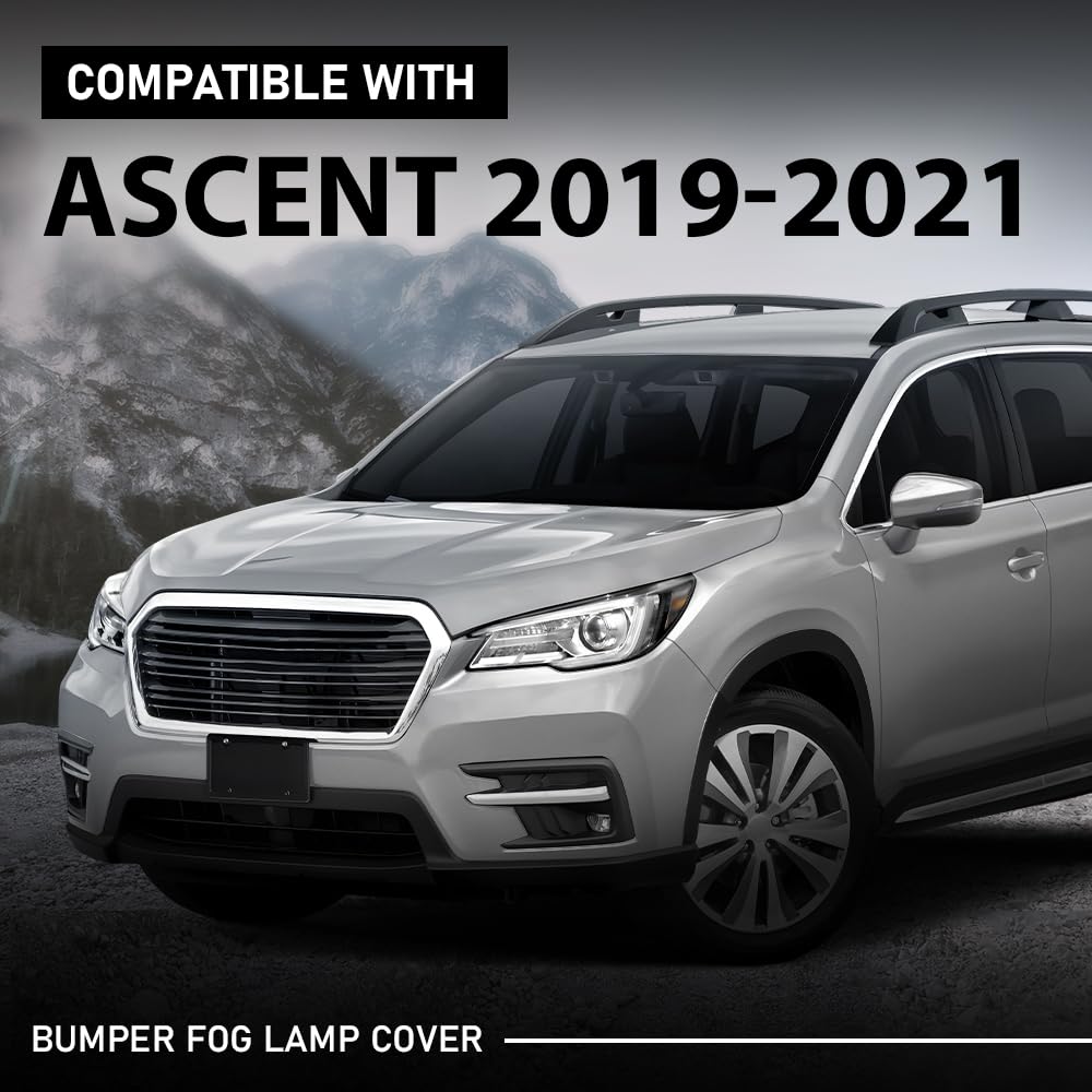 G-PLUS Front Bumper Fog Light Lamp Cover Bezels Left+Right Compatible with Subaru Ascent 2019-2022 57731XC03A