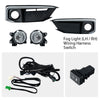 G-PLUS Front Bumper Fog Lights W/Switch Left & Right Side Compatible with Honda Civic 2-Door Coupe/ 4-Door Sedan 2019-2020 33950T5RA01, 33950TBAA01, 71185TBAK50, 71180TBAK50 Clear Lens