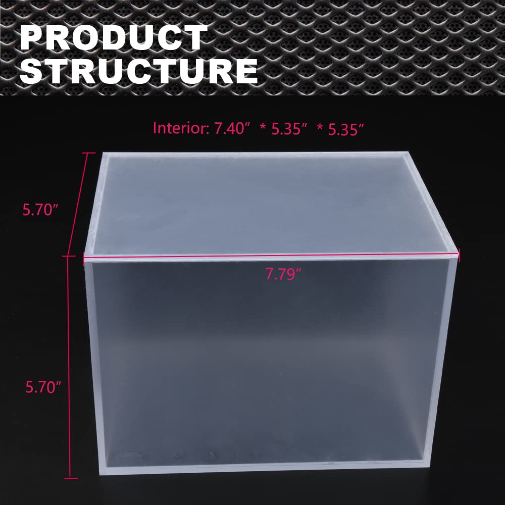 G-PLUS Mini Helmet Display Case Acrylic Football Baseball Helmet Cases Sports Souvenirs and Collectibles Box Clear