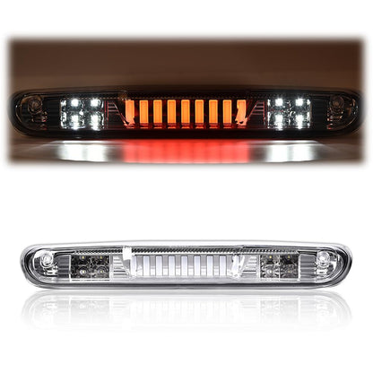 G-PLUS LED Third Brake Light Compatible With 07-14 Chevy Silverado/GMC Sierra,3RD LED Bar Brake/Cargo Light,Type I (Clear lens Chrome Housing Amber Reflector)