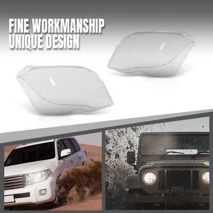 G-PLUS Headlight Lens Cover Compatible with Benz GLK X204 GLK250 GLK280 GLK300 GLK350 2013 2014 2015 Left & Right Front Headlamp Lens Cover Clear