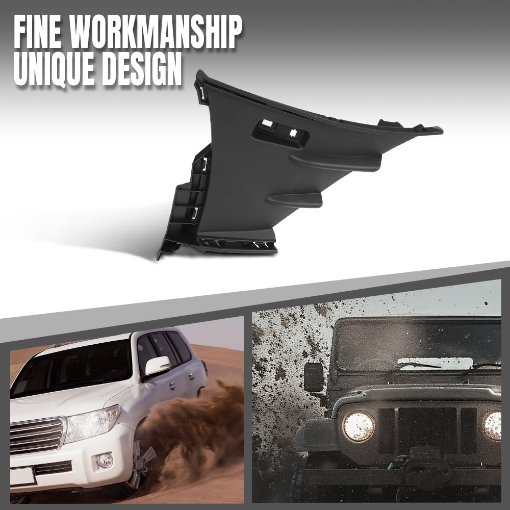 G-PLUS Front Right Side Lower Bumper Air Shield Compatible with Benz A220 & A35 AMG 2019 2020 2021 2022 With AMG Package 1778853903, MB1039211 Black