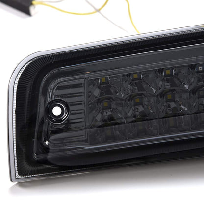 G-PLUS Rear LED Third Brake Light Compatible With 2009-2017 Dodge Ram 1500/2010-2017 Ram 2500 3500,3RD Cargo LED Tail Stop Lamps Black Housing,Smoky Lens
