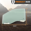 G-PLUS Front Driver Left Side Door Glass Tempered Window Compatible with Ford F150 / F250 / F350 / F450 2015-2024 FL3Z1521411A, DD12394GTYN Direct Fit OE Standard Clear