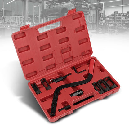 G-PLUS Valve Spring Compressor Kit Remover & Installer Disassembling Tool Compatible with BMW, VW, Audi, Toyota, Lx, Ford, Nissan, Hyundai, Renault, and Many Other Engine Applications Black