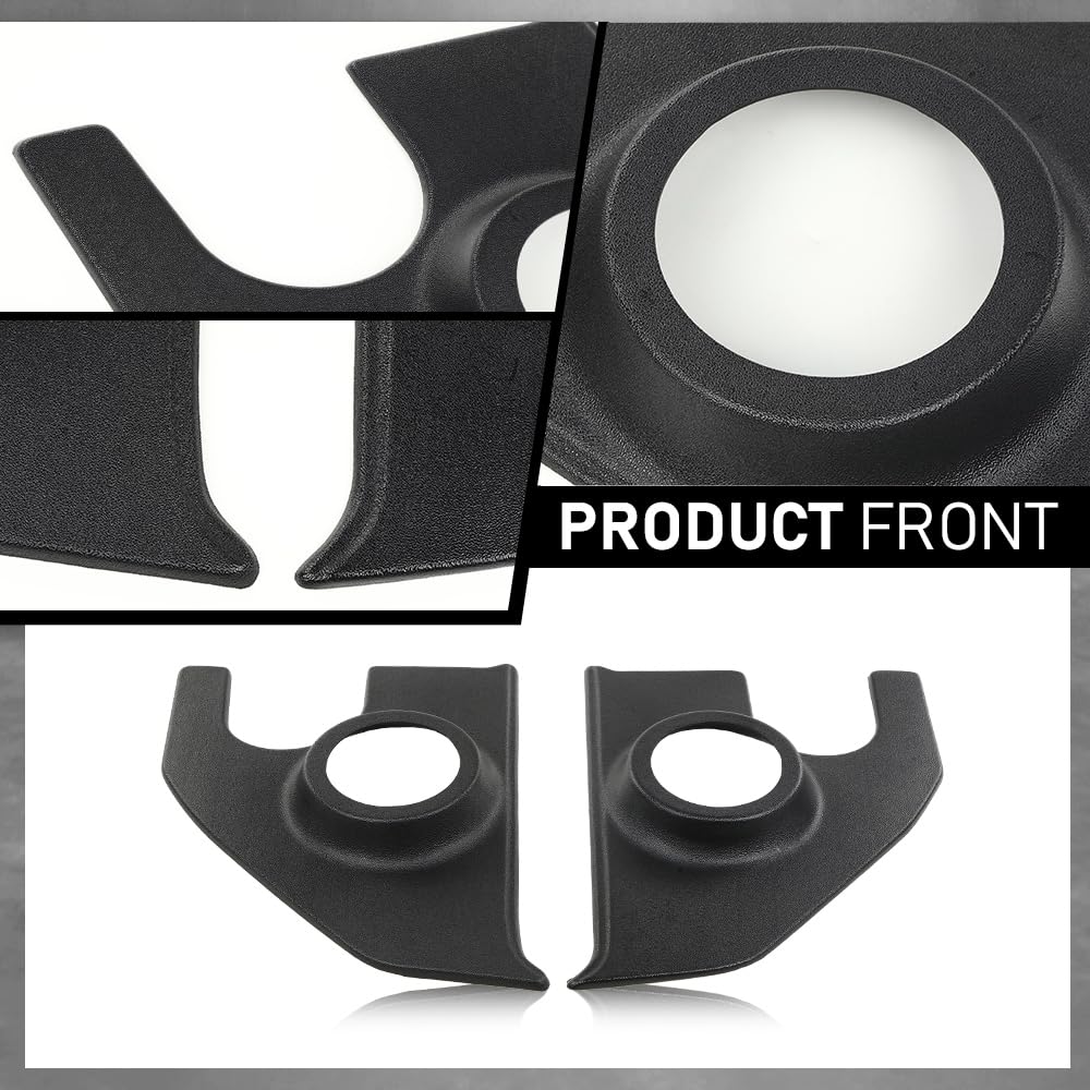 G-PLUS Speaker Kick Panels Pair Black Compatible with Chevy C30 C20 C10 Pickup Suburban Blazer 1967-1972